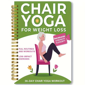  30-Day Chair Yoga Guide for Men And Women: 40 Low-Intensity Exercises to Restore Strength And Balance - Gentle Chair Yoga for Home And Office Use, Easy-to-Follow Illustrated Workout Plan,