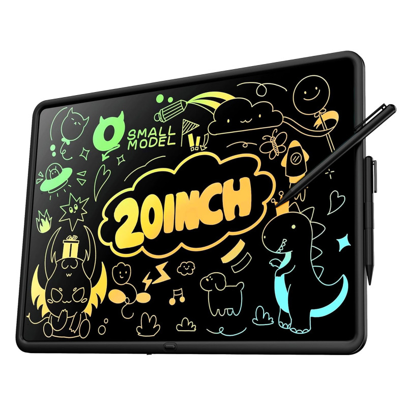15-inch Rechargeable LCD Drawing Tablet for Kids,  black