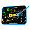 Small Model LCD Writing Tablet for Kids, 12 Inch Large Kids Drawing Pad, Rechargeable and Mess Free Coloring Kids Drawing Tablet, painting accessoryDoodle Board, Learning Toys for 3＋Year Old Boys Girls Birthday  easter gift with Quick Erase Button Blue