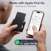 Wallet Tracker Card Air-Tag (iOS Only) - Work with Apple Find My, Bluetooth Tracker Smart Card Wallet Finder, 0.08in Slim, Item Locator for Luggage Tags, Passports, Purse
