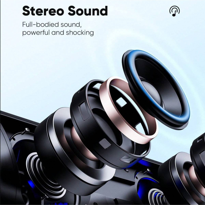 Wireless Speaker With HD Sound, IPX5 Portable Wireless, Up To 24H Playtime, TWS Pairing, BT5.3, For Home/Party/Outdoor/Beach, Electronic Gadgets, Birthday Gift (Black)