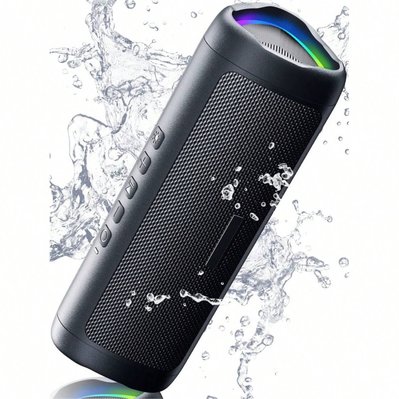 Wireless Speaker With HD Sound, IPX5 Portable Wireless, Up To 24H Playtime, TWS Pairing, BT5.3, For Home/Party/Outdoor/Beach, Electronic Gadgets, Birthday Gift (Black)