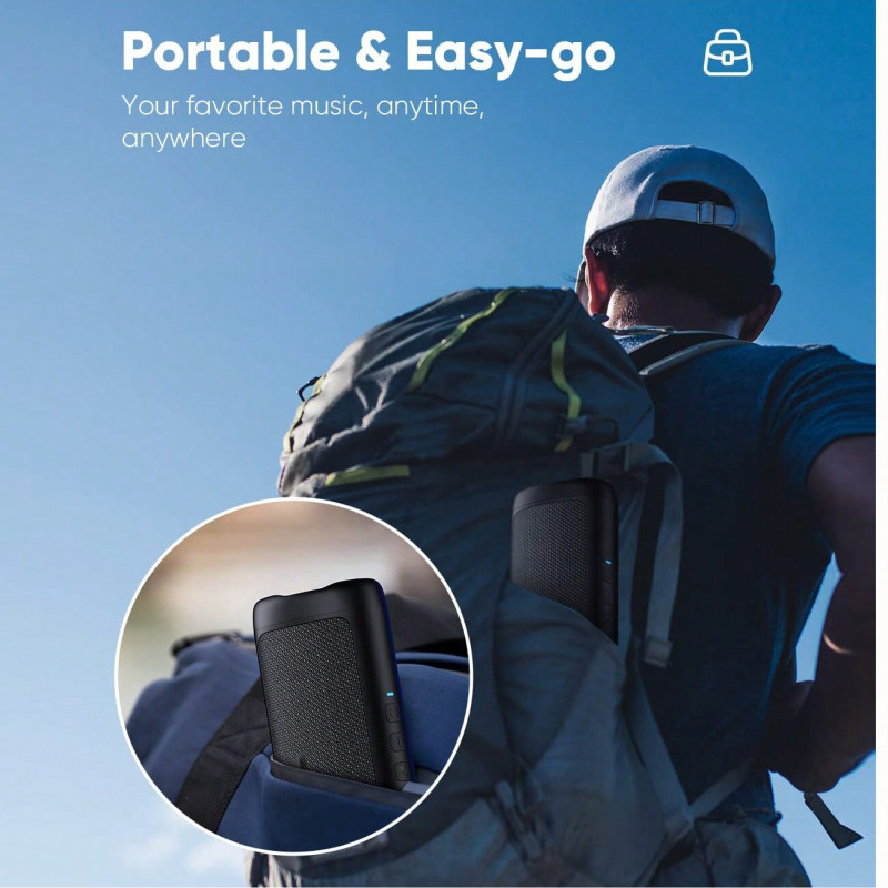 Wireless Speaker With HD Sound, IPX5 Portable Wireless, Up To 24H Playtime, TWS Pairing, BT5.3, For Home/Party/Outdoor/Beach, Electronic Gadgets, Birthday Gift (Black)