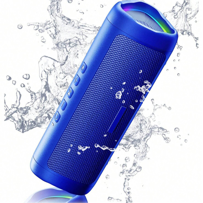 Wireless Speaker With HD Sound, IPX5 Portable Wireless, Up To 24H Playtime, TWS Pairing, BT5.3, For Home/Party/Outdoor/Beach, Electronic Gadgets, Birthday Gift (blue）