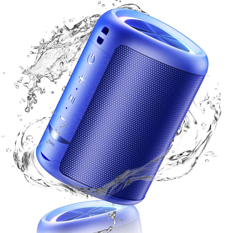 Wireless Speaker with HD Sound, Waterproof IPX4 Portable Wireless, Up to 16H Playtime, TWS Pairing, BT5.3, for Home/Party/Outdoor/Beach, Electronic Gadgets, Birthday Gift (Black)