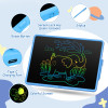 20 Inch  LCD Writing Tablet,  Colorful Screen Rechargeable Doodle Board Toddler Educational Toys for 3 4 5 6 Years Old Boys Girls Reusable Portable Drawing Tablet Christmas Toys Gifts for Kids，blue