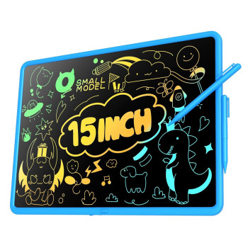 15-inch Rechargeable LCD Drawing Tablet for Kids,  blue